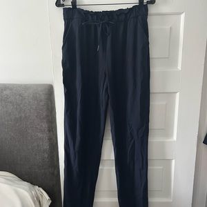 Navy blue Lululemon jogger pants. Size 8